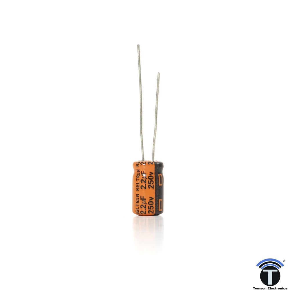 KELTRON 2.2 uF/250 V Radial Electrolytic Capacitor KELTRON 2.2 uF/250 V Radial Electrolytic Capacitor